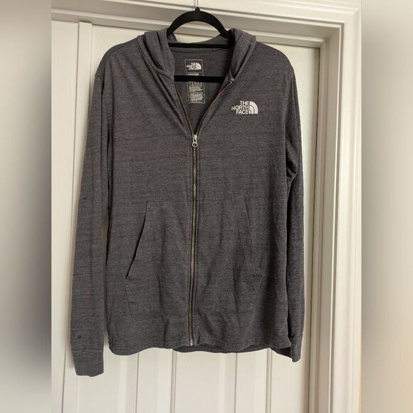 The North Face Gray Zip-Up Hoodie - Picture 1 of 4